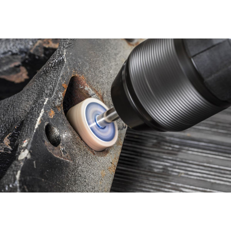 Sealey 25 x 10mm Abrasive Flap Wheel on 6mm Shaft 40Grit - Pack of 5 FW2510405 Sealey - Dynamic Drive