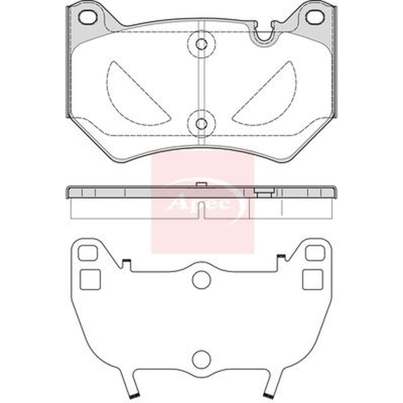 Apec Front Brake Pad Set fits Audi Q5 2016-2020 2.0