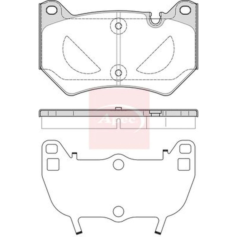 Apec Front Brake Pad Set PAD2438
