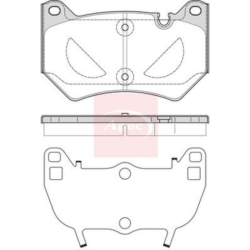 Apec Front Brake Pad Set fits Audi Q5 2016-2020 2.0