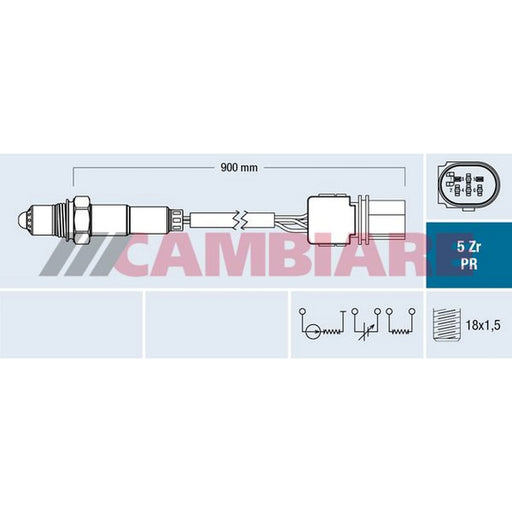 Cambiare O2 Lambda Oxygen Sensor Right VE381850