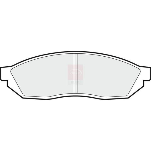 Apec Front Brake Pad Set fits Bedford Rascal 1986-1990 0.9 1.0