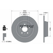 Textar 2 x Solid Rear Brake Discs 92159303-x2