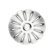 14" 4 x Alloy Look Grey & Silver Multi-Spoke Wheel Trims Hub Caps Covers Simply  - Dynamic Drive