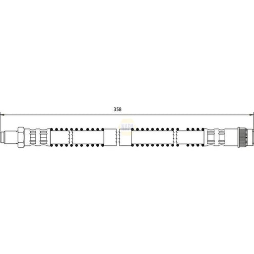 NAPA Brake Hydraulic Hose Line outer NBH1429