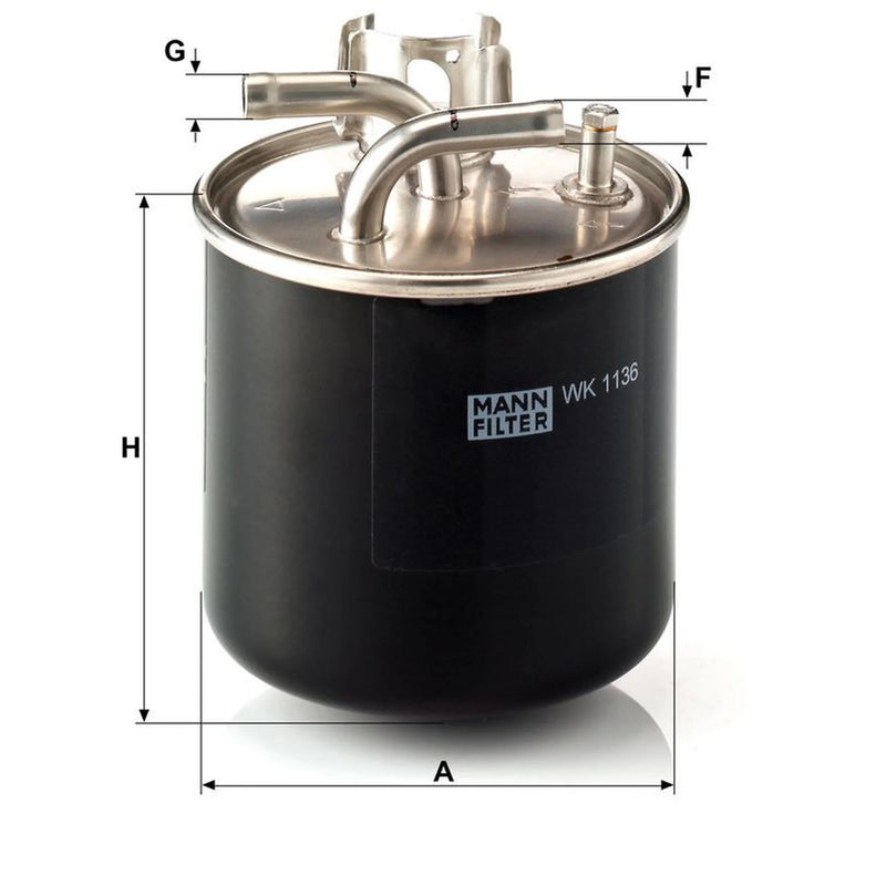 MANN-FILTER Fuel Filter Element fits Audi A8 D3 2003-2010 3.0 4.0 4.2