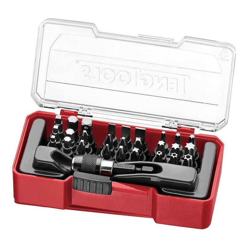 Teng Tools Bit Set With Belt Clip Mixed 28 Pieces Teng Tools - Dynamic Drive