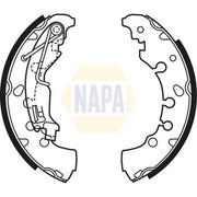 NAPA Brake Shoe Set Axle Kit fits Chrysler Ypsilon 2011-2021 0.9 1.2 1.3