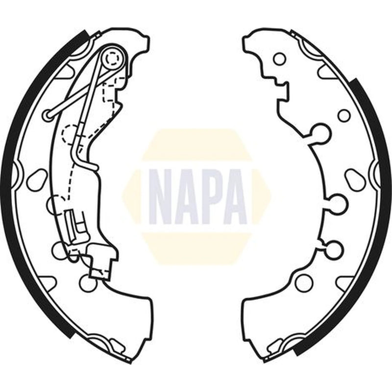 NAPA Brake Shoe Set Axle Kit NBS1062