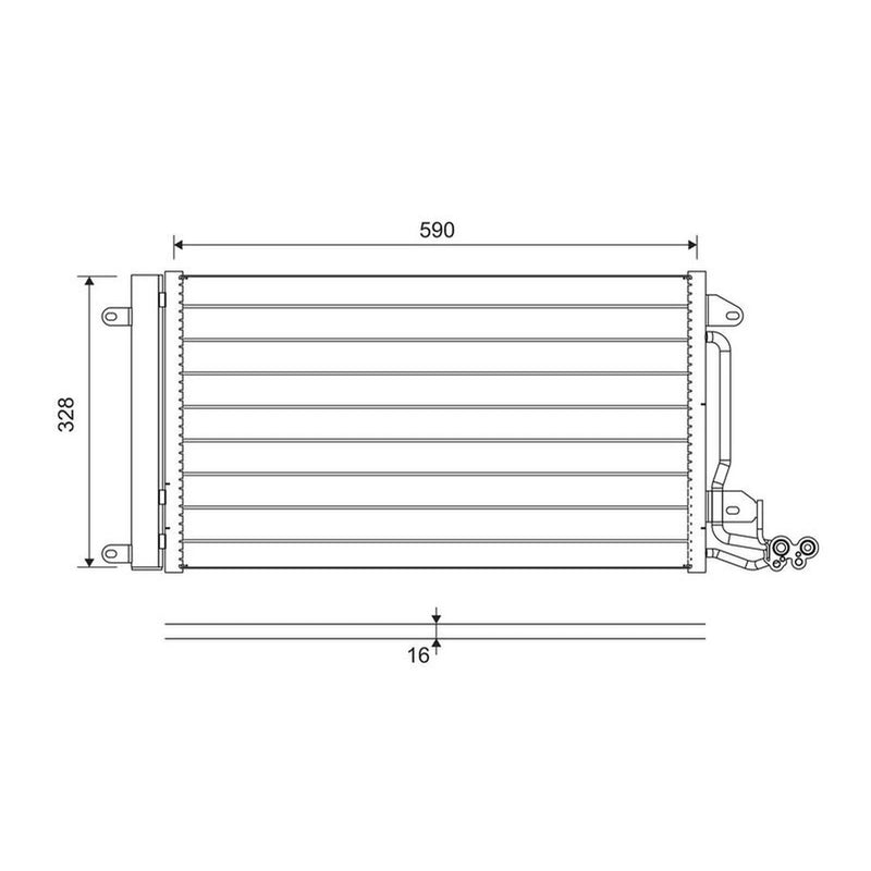 Valeo Air Conditioning Condenser 814364
