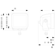 Hella Led Cube Kit 3.2Inch Flood 1FA 1FA 358 176-811 1FA 358 176-811