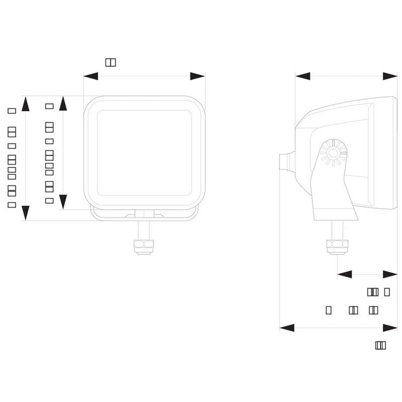 Hella Led Cube Kit 3.2Inch Flood 1FA 1FA 358 176-811 1FA 358 176-811