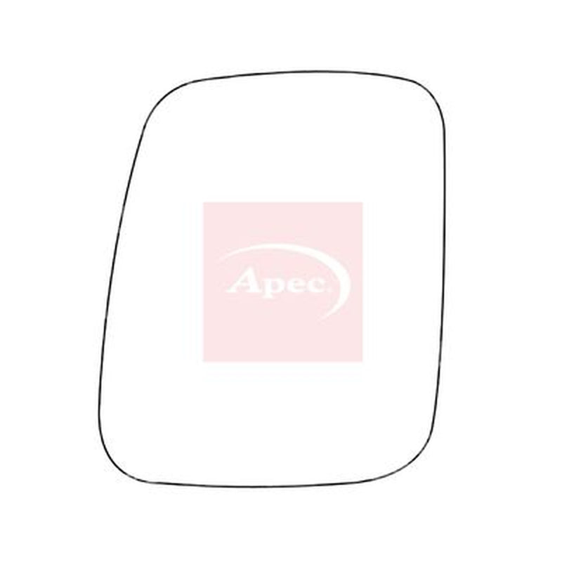 Apec Exterior Wing Mirror Glass Left fits VW Transporter 1990-2003