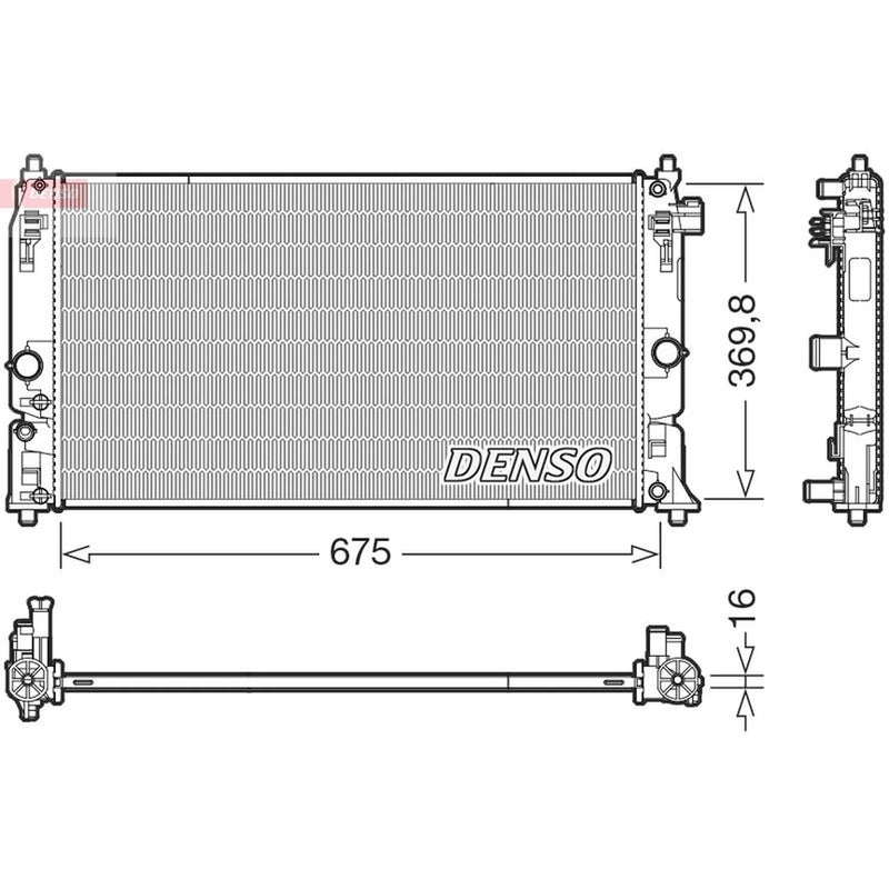 Denso Engine Radiator fits Lexus Ux 2018 on
