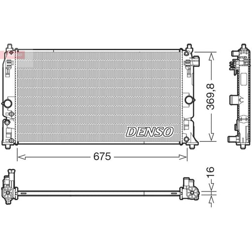 Denso Engine Radiator fits Lexus Ux 2018 on