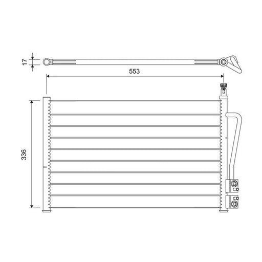 Valeo Air Conditioning Condenser 818195
