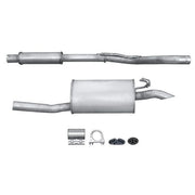 Hella End Silencer Rear fits Fiat Punto 1996-1999 1.7