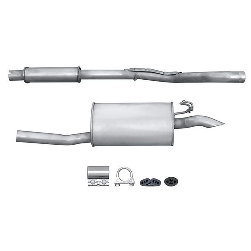 Hella End Silencer Rear fits Fiat Punto 1996-1999 1.7