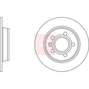 Apec 2 x Solid Rear Brake Discs DSK710-x2