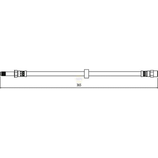 NAPA Brake Hydraulic Hose Line Front NBH1054