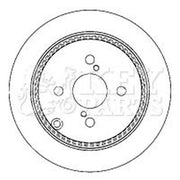 Key Parts Rear Brake Solid Discs & Pads fits Toyota Corolla 2002-2007 1.4 1.6