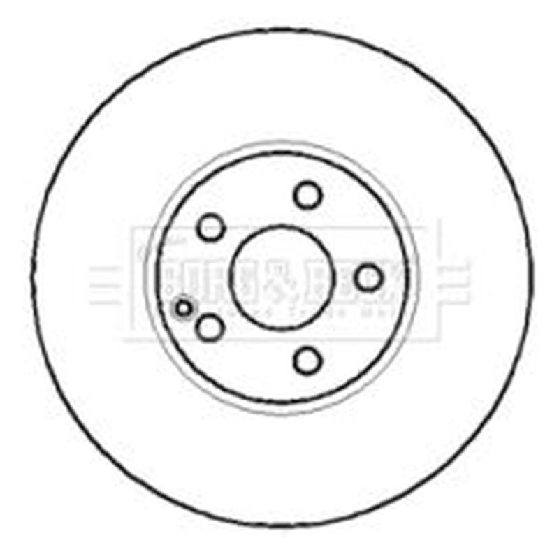 Borg & Beck Front & Rear Brake Discs & Pads fits Mercedes-Benz Sl 2001-2012