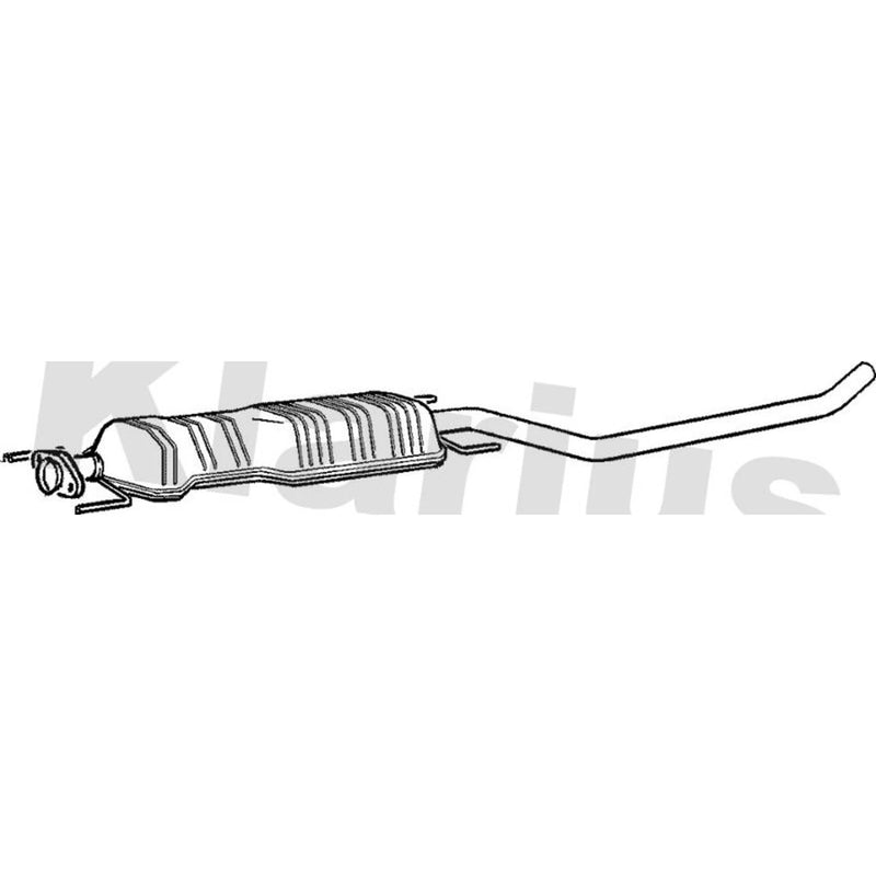 Klarius Box With Centre Pipe Centre fits Saab 9-5 1997-2009 2.0 2.2 2.3 3.0