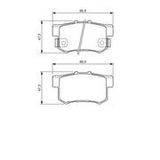 Bosch Front & Rear Pads fits Suzuki Swift III 2006-2015 1.6