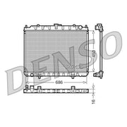 Denso Engine Radiator DRM46023