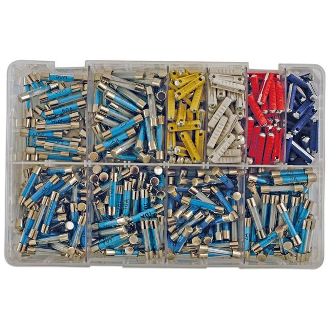 Connect Assorted Glass & Continental Auto Fuses 480pc 31859 Tool Connection - Dynamic Drive
