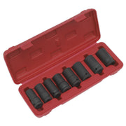 Sealey Locking Wheel Nut Removal Set 8pc 1/2"Sq Drive SX202 Sealey - Dynamic Drive