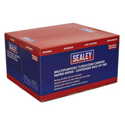 Sealey Paper Wipes in Dispenser Box - Creped Turquoise 69gsm x 160 SCP1601 Sealey  - Dynamic Drive