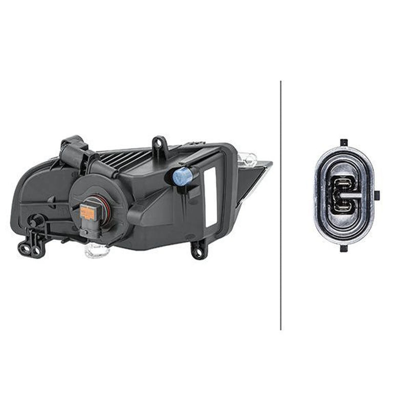Hella Front Left Fog Light H8 fits Audi A1 2010-2018 1.0 1.2 1.4 1.6 1.8 2.0