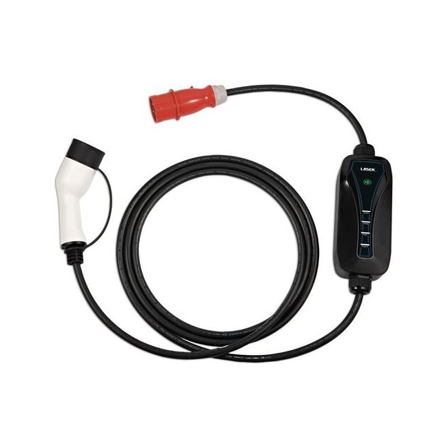 Laser EV Charging Cable - Type 2 Female to Commando Plug (red) 32A Three Phase 8624 Laser - Dynamic Drive