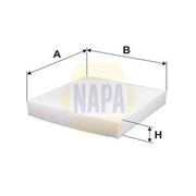 NAPA Cabin Air Filter (Pollen Filter) fits Abarth 500 / 595 / 695 2008 on 1.4
