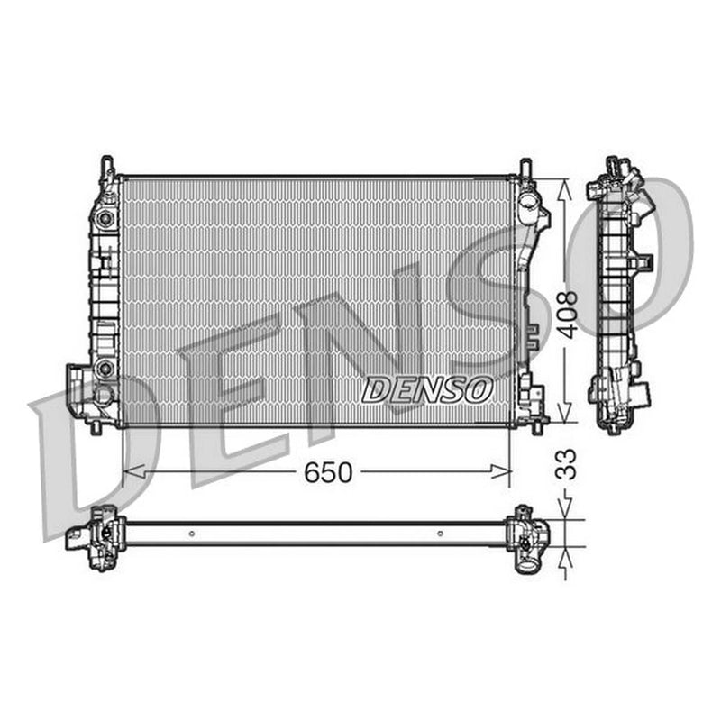 Denso Engine Radiator fits Fiat Croma 2005-2011 1.8 2.2