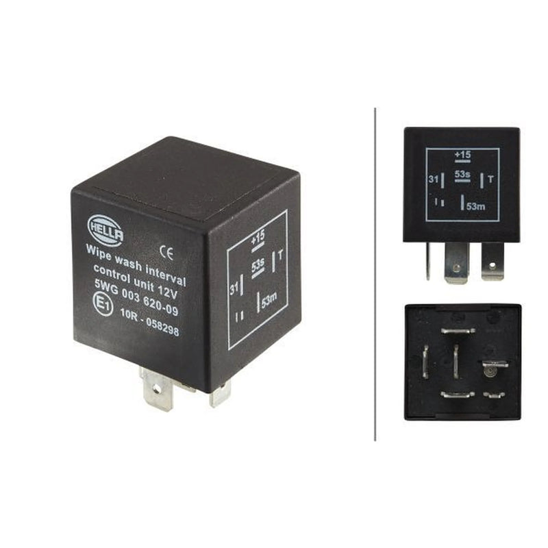 Hella Wiper Interval Relay fits Alfa Romeo 75 1985-1992 1.6 1.8 2.0 2.4 2.5 3.0