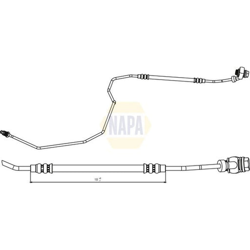 NAPA Brake Hydraulic Hose Line outer NBH1128