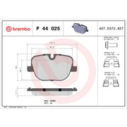 Brembo Rear Brake Discs & Pads fits Land Rover Range Rover 2009-2012 4.4 5.0
