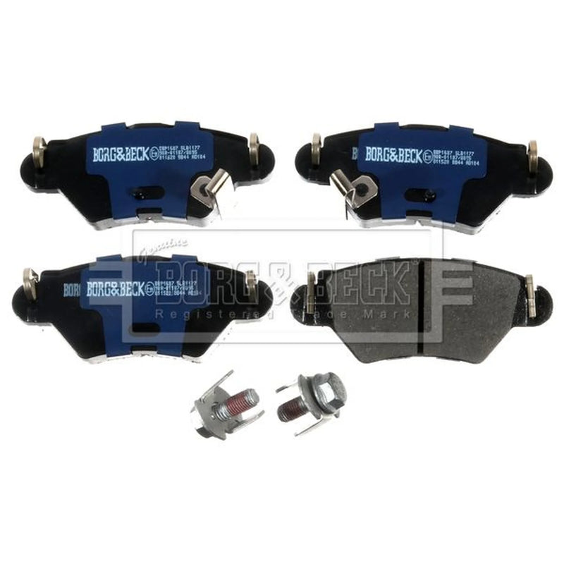 Borg & Beck Front & Rear Brake Discs & Pads fits Vauxhall Astra 1991-1998 1.4