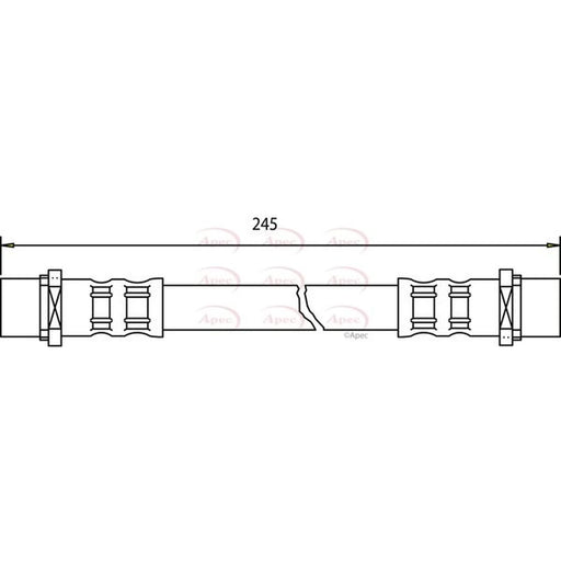 Apec Brake Hydraulic Hose Line inner HOS3238