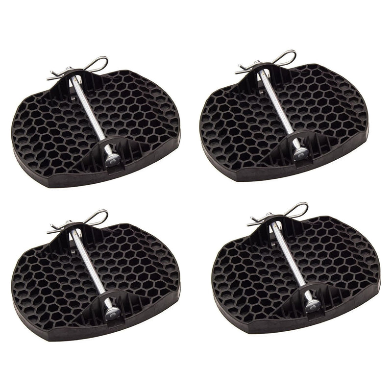 4x Royal Heavy Duty Caravan Corner Steady Pads Strong Design Metal Pin Royal  - Dynamic Drive