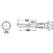 Hella Auxiliary Direction Indicator lateral installation Conn fits Opel Ascona C