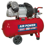 Sealey Air Compressor 50L V-Twin Direct Drive 3hp SAC05030 Sealey - Dynamic Drive
