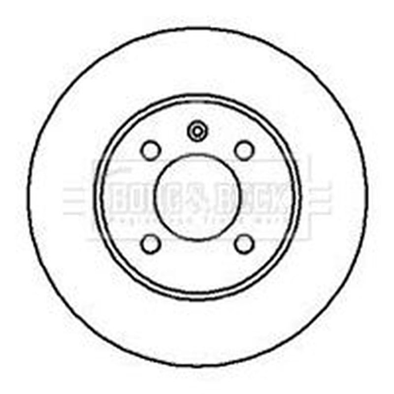 Borg & Beck Front & Rear Brake Discs & Pads fits VW Golf 1998-2002 1.8