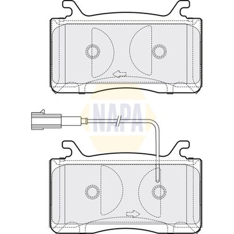 NAPA Front Brake Pad Set fits Alfa Romeo Giulia 2016 on 2.0