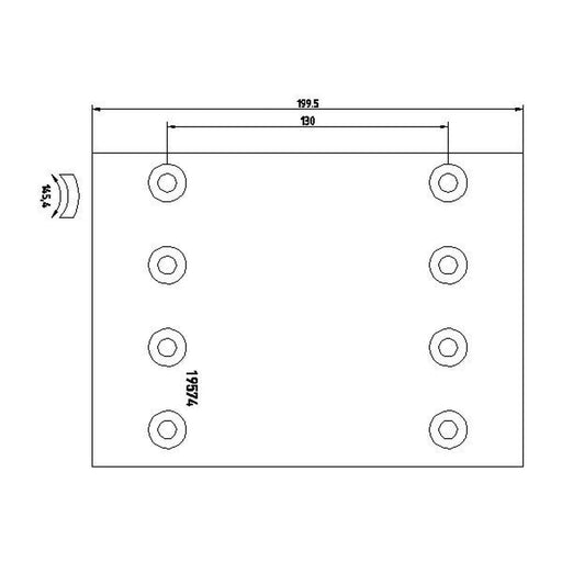 DON Don Cv Brake Lining Set BC801S7340