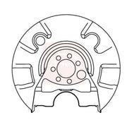 Apec Brake Disc Splash Guard Rear Right fits Seat Cordoba 1993-2002 1.9 2.0
