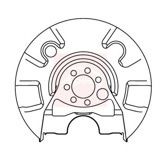Apec Brake Disc Splash Guard Rear Right fits Seat Cordoba 1993-2002 1.9 2.0