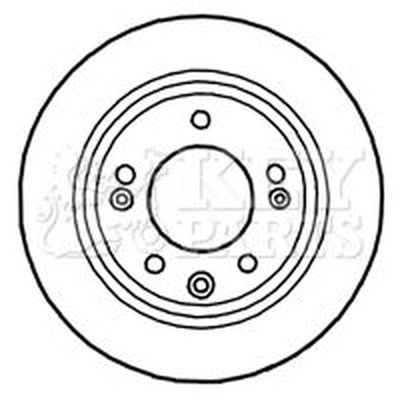 Key Parts Rear Brake Solid Discs & Pads fits Kia Pro Cee'D 2008-2013 1.4 1.6 2.0